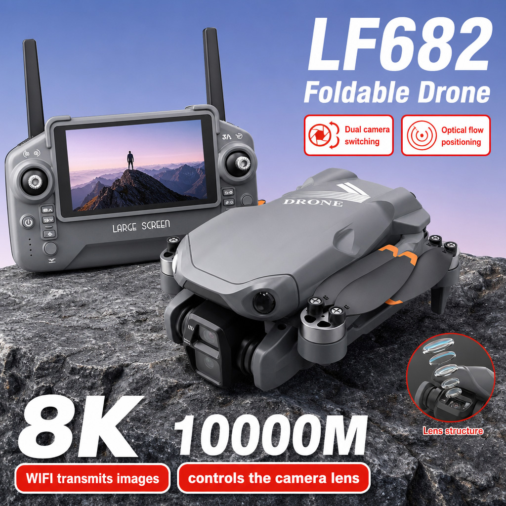 طائرة بدون طيار LF682 للتصوير  - مراجعة Drone Gps Mount وسعره