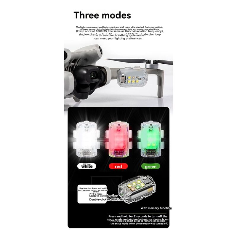 ABZZ-مصباح ليلي LED لطائرة DJI - مراجعة Drone Led Light وسعره