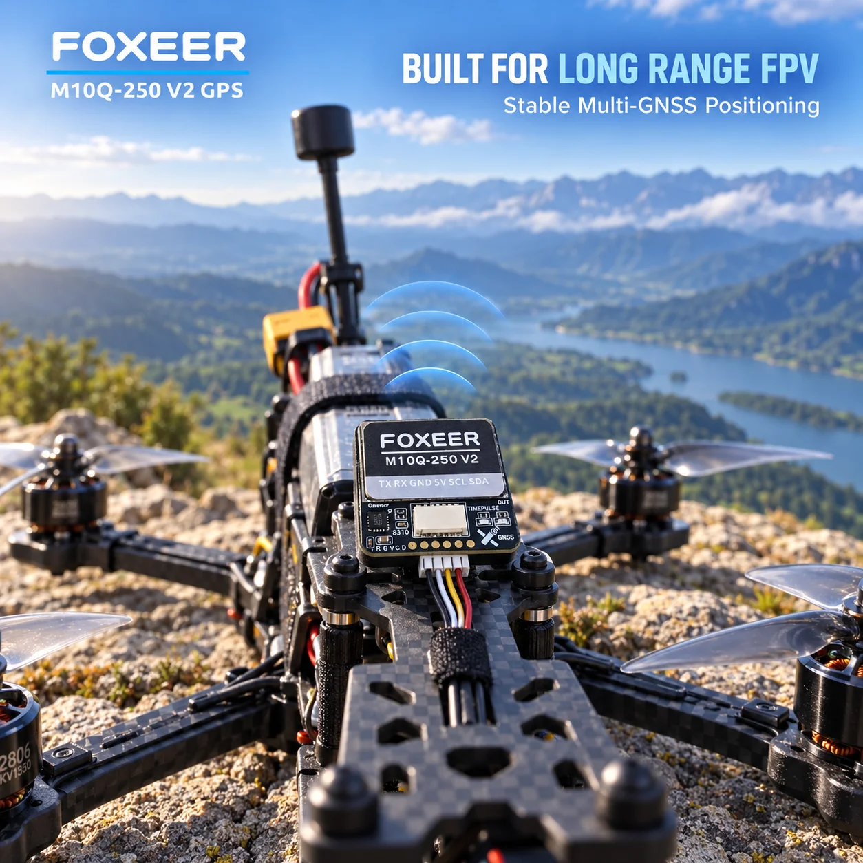 وحدة FOXEER M10Q-250 V2 GPS مع - مراجعة Drone Compass وسعره